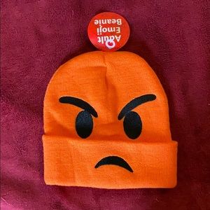 Orange emoji hats